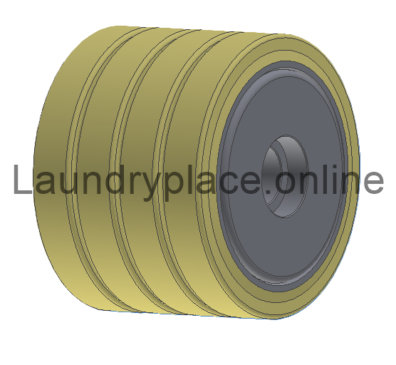 Laufrad komplett mit 4 Bandagen LT 90